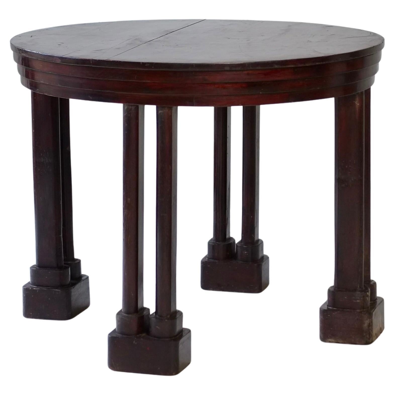 Italian Oakwood Center Table, Circa 1900