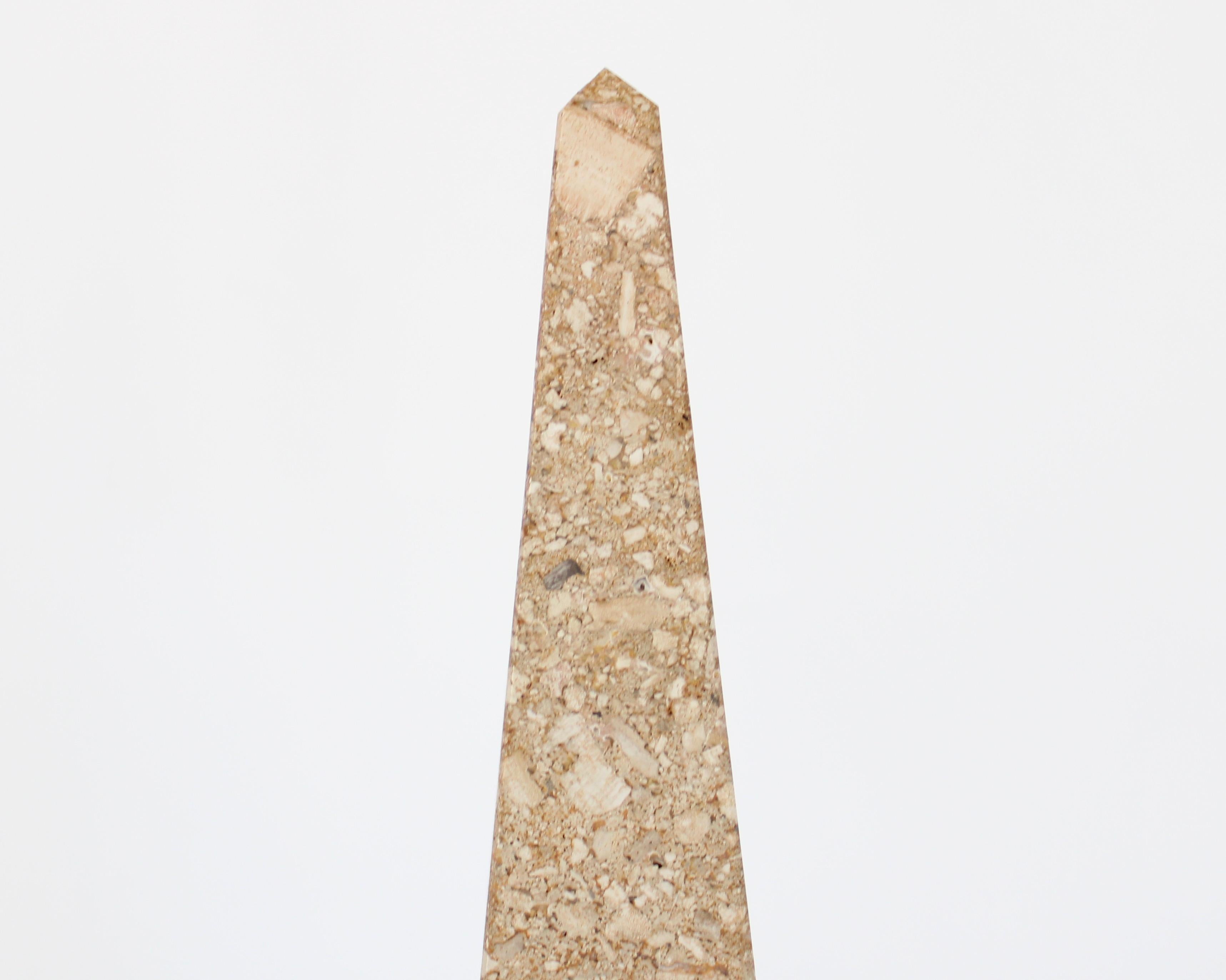 Italian Obelisk Travertine di Rapolino Fr Mannelli  For Sale 2