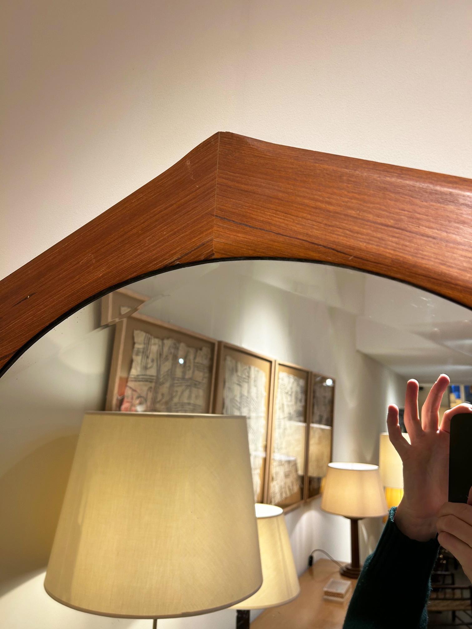 Mid-Century Modern Miroir octogonal italien en vente