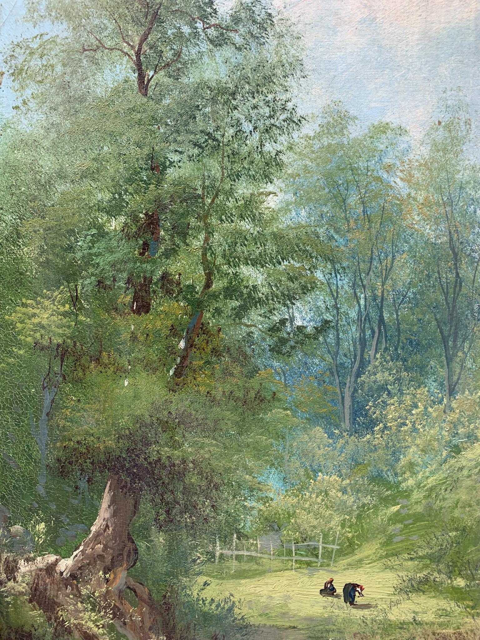 Italienisches Öl auf Leinwand Landschaftsgemälde von Henry Markò, frühes Twentieth Jahrhundert im Angebot 4