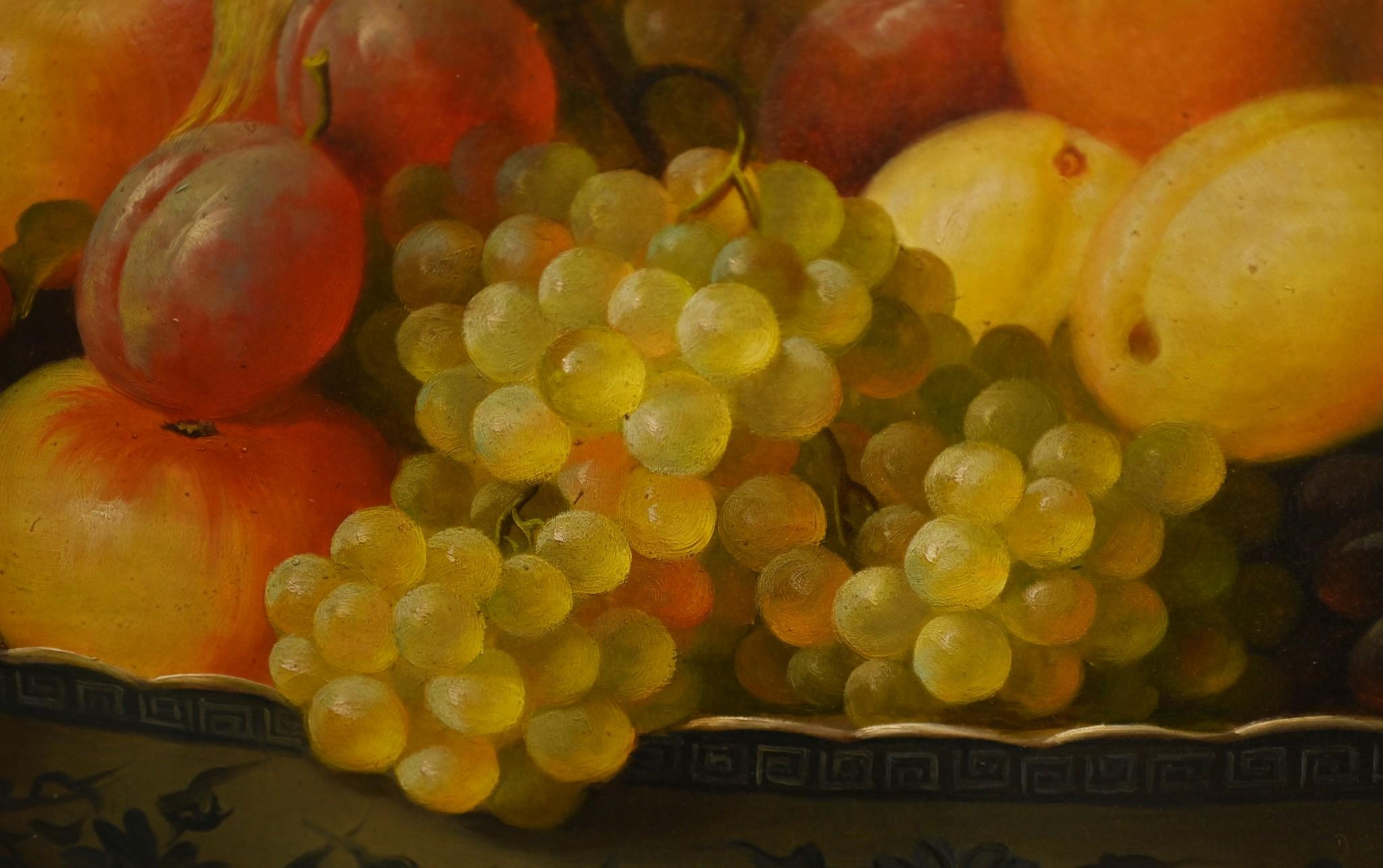 Italian Oil Painting Fruit Still Life Art For Sale 1