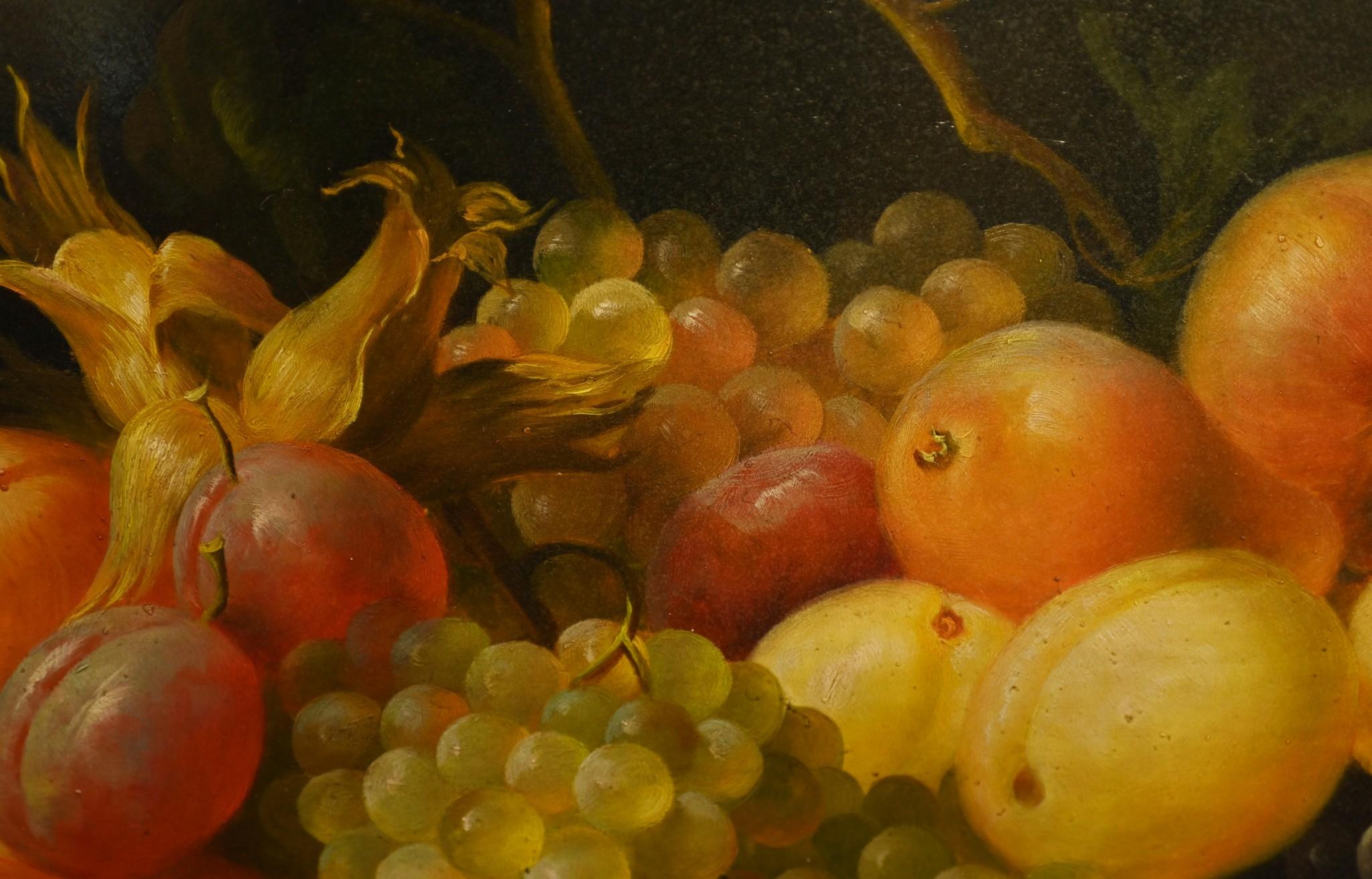 Peinture à l'huile italienne Nature morte aux fruits en vente 2