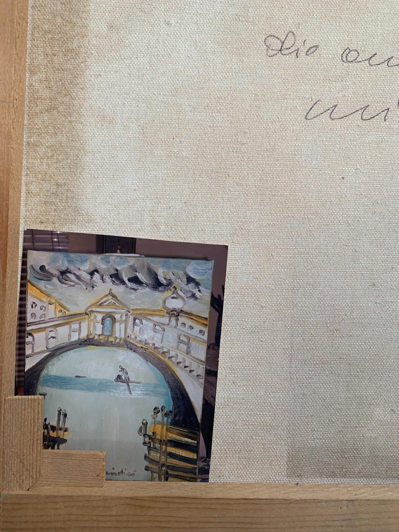 Pittura a olio su tela di Venezia di Remo Brindisi, anni '70 In condizioni buone a Milano, MI