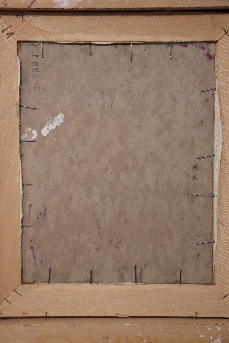 Italienisches Ölgemälde auf Karton, signiert N. Chianese, signiert im Angebot 5
