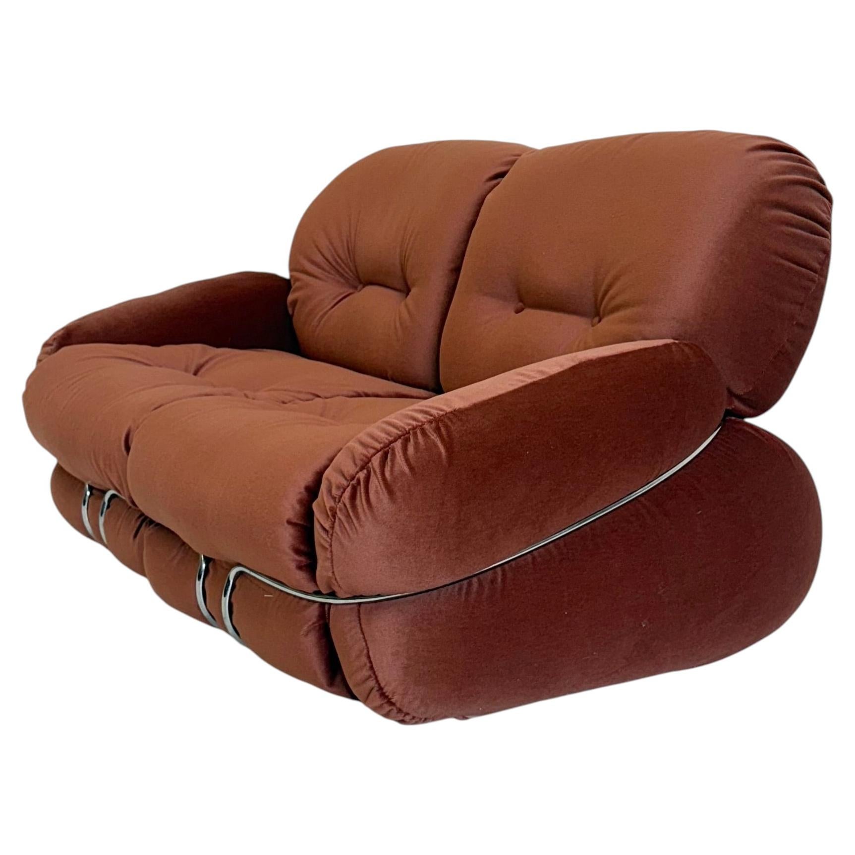 Italian Okay 2-seater sofa designed by Adriano Piazzesi