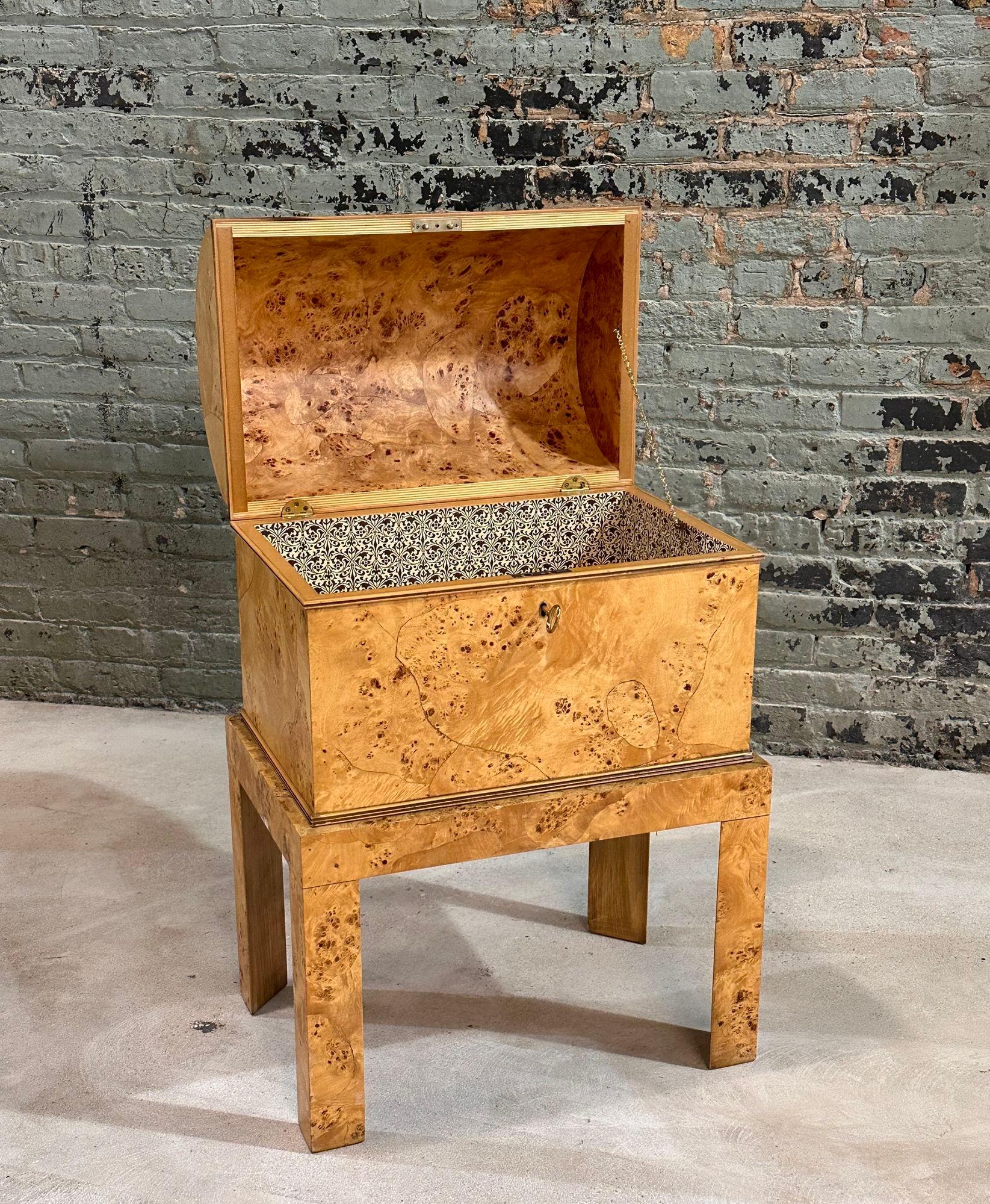 Italian Olive Burlwood Trunk on Base, 1970 2