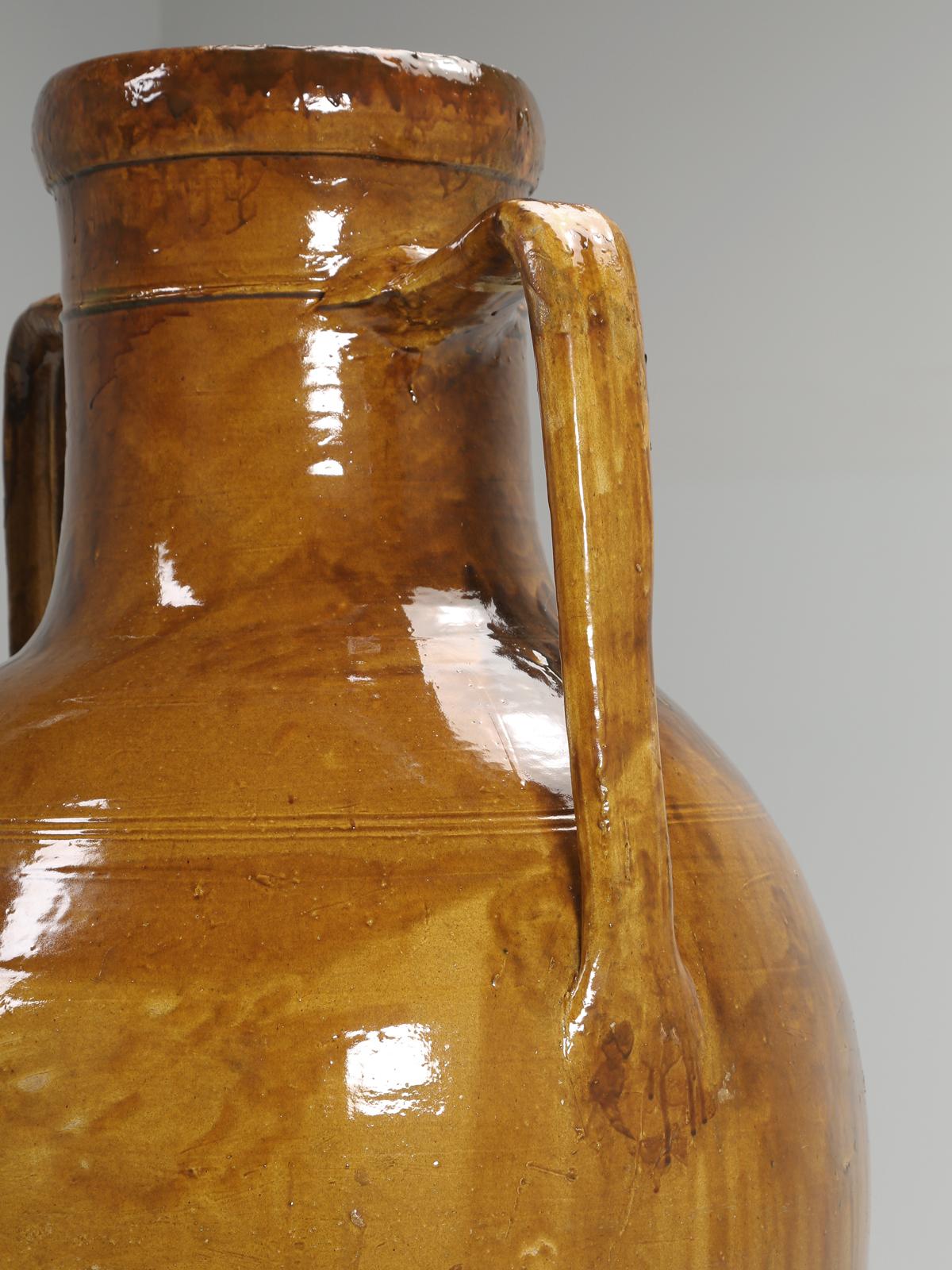 Italian Olive Oil Jar or Amphora Signed and Dated 1935 Imported from Italy 2