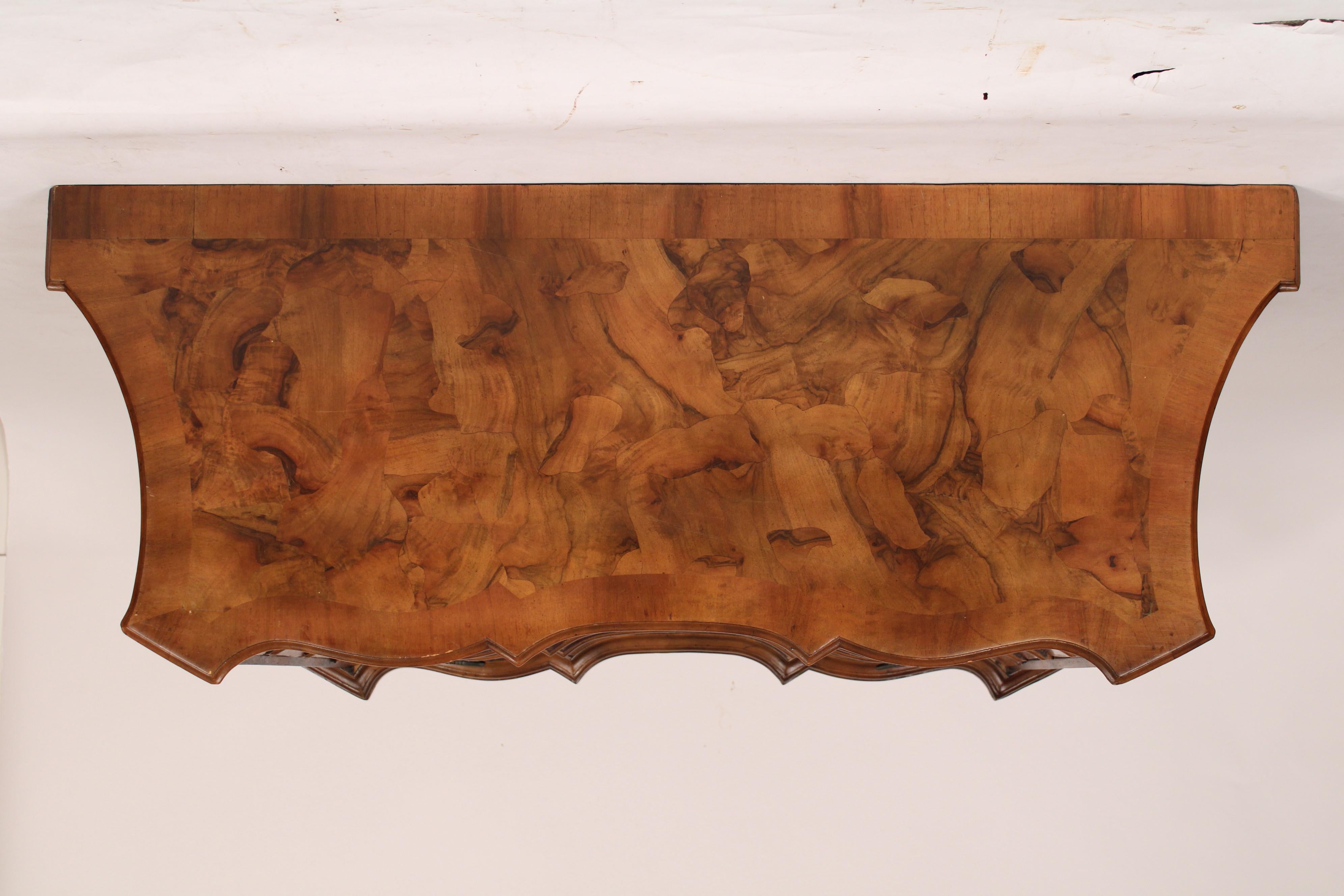 Mid-20th Century Italian Olive Wood Chest of Drawers