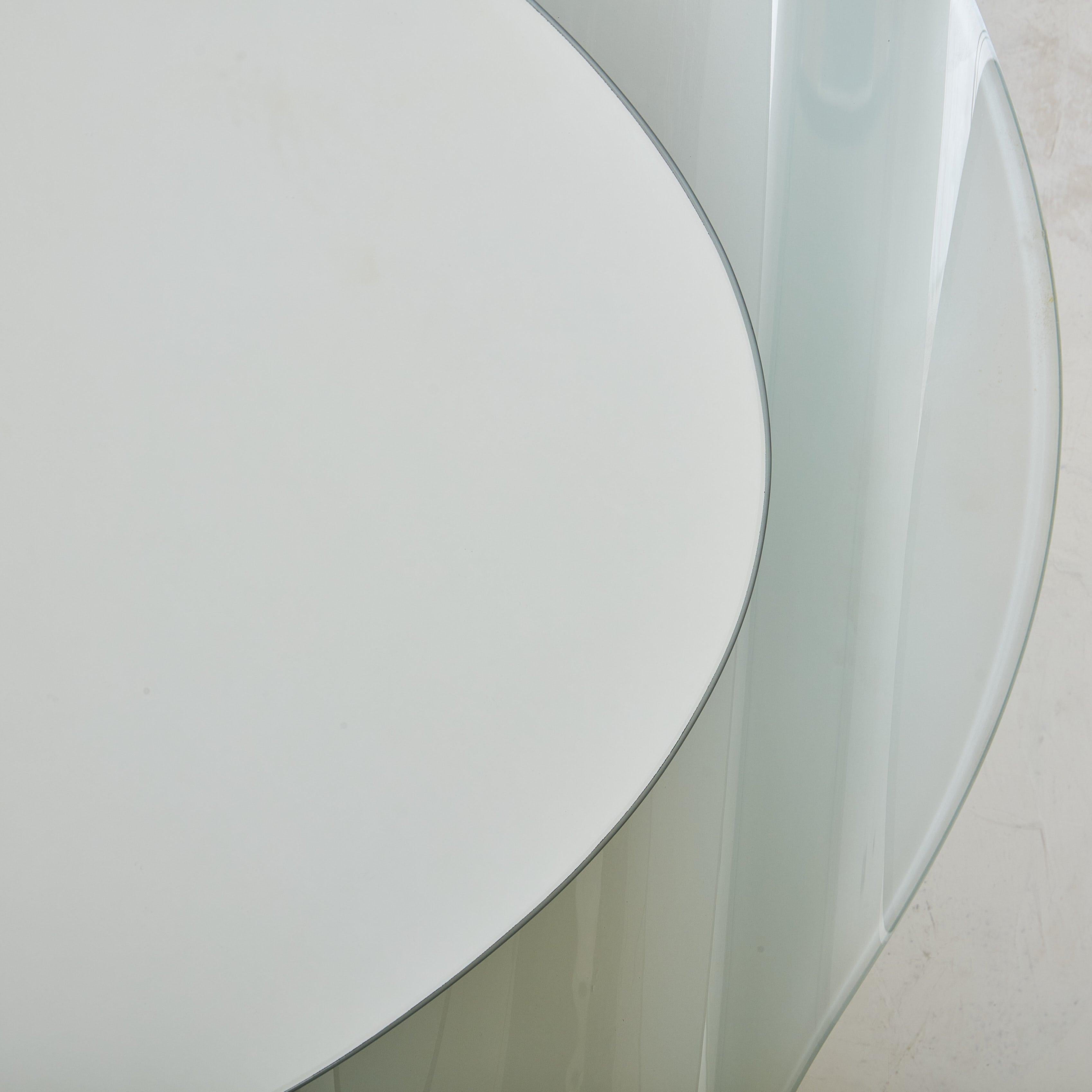 Italian ‘Onda’ Wall Mirror by Nanda Vigo for Glas Italia, 1980s In Excellent Condition For Sale In Chicago, IL