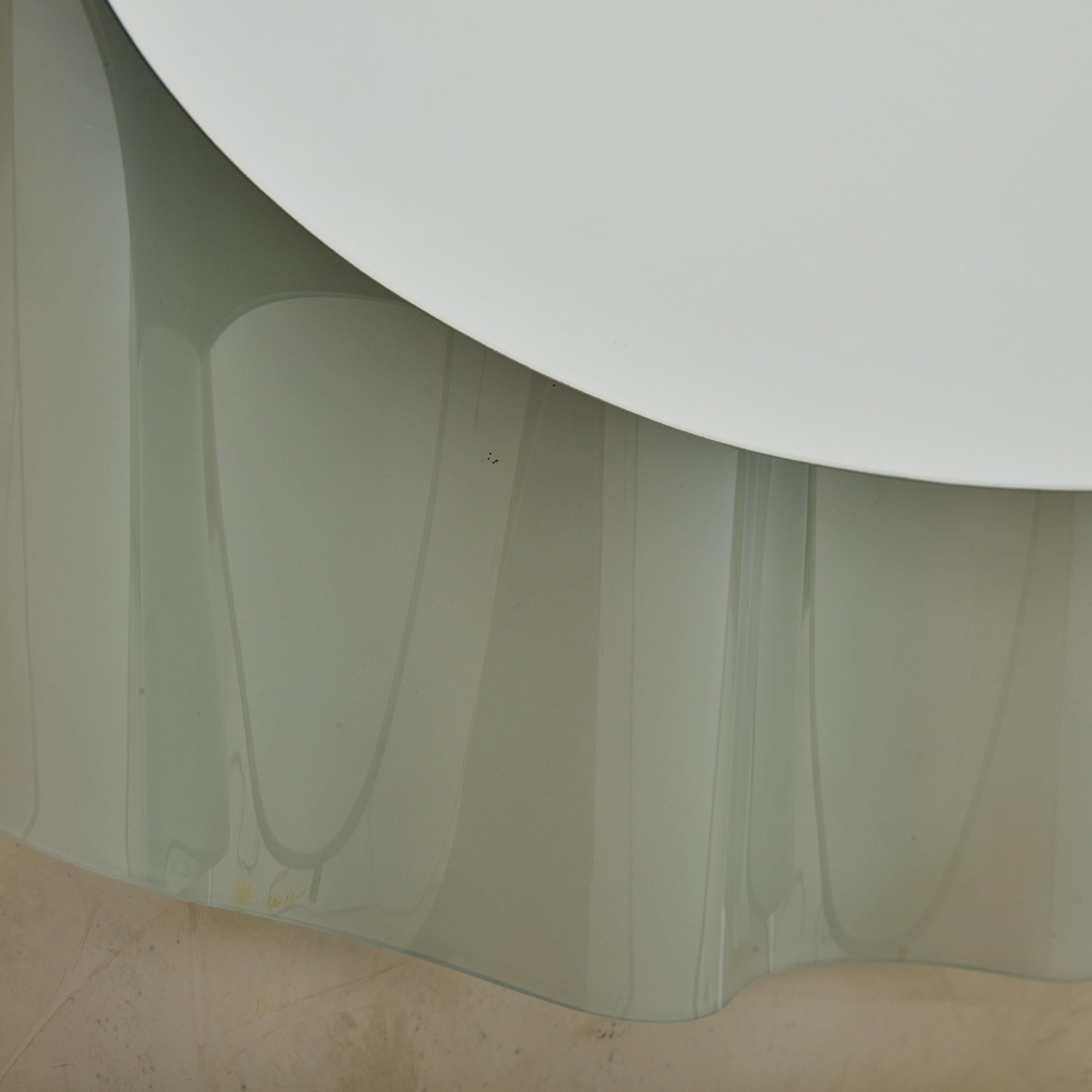Glass Italian ‘Onda’ Wall Mirror by Nanda Vigo for Glas Italia, 1980s For Sale