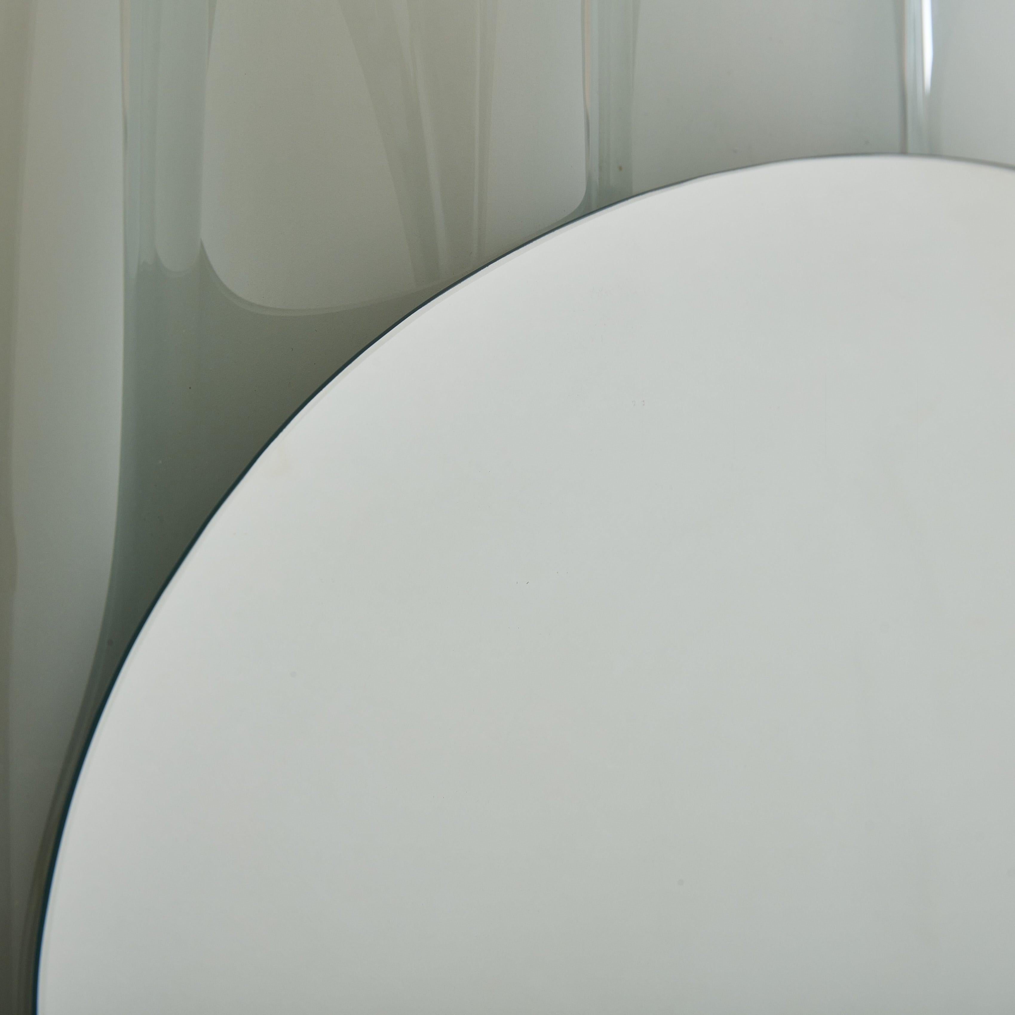 Italian ‘Onda’ Wall Mirror by Nanda Vigo for Glas Italia, 1980s For Sale 2