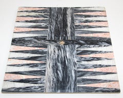 Italian Onyx and Marble Backgammon Board, 1960s