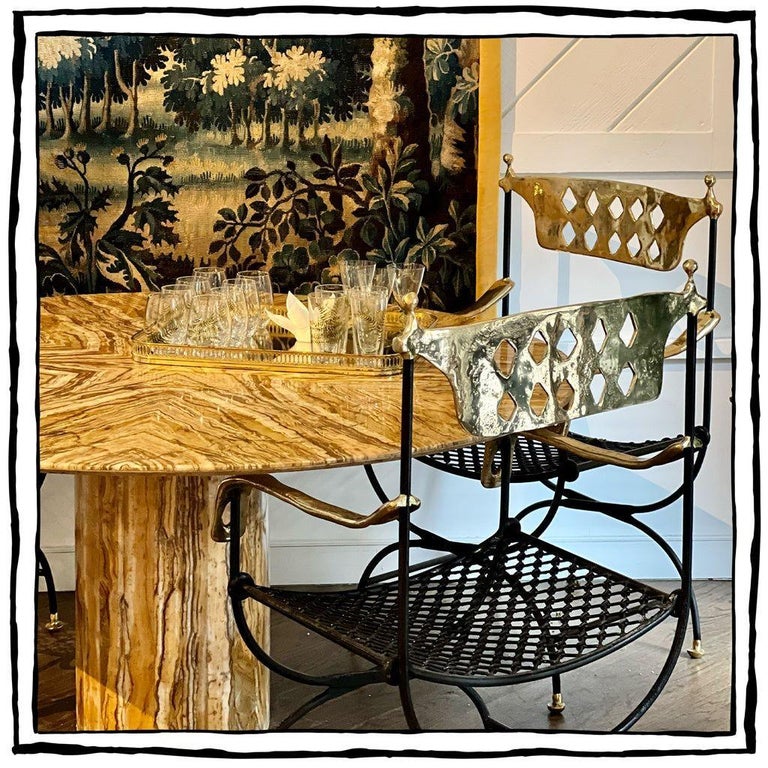 Italian Onyx Dining Table For Sale at 1stDibs