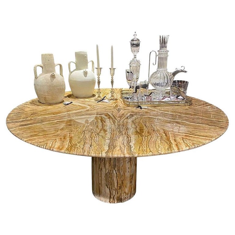 Italian Onyx Dining Table For Sale at 1stDibs