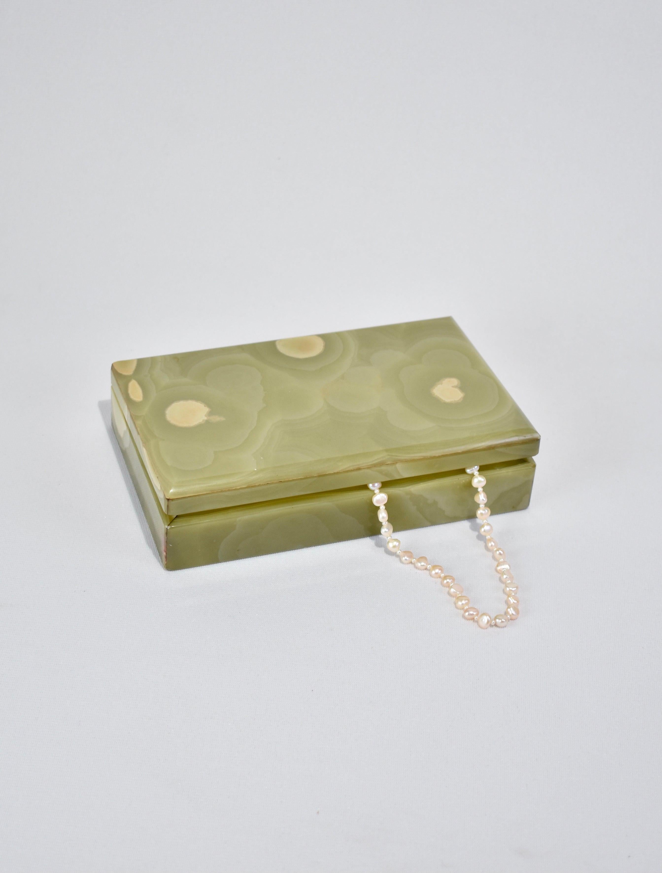 green onyx jewelry box