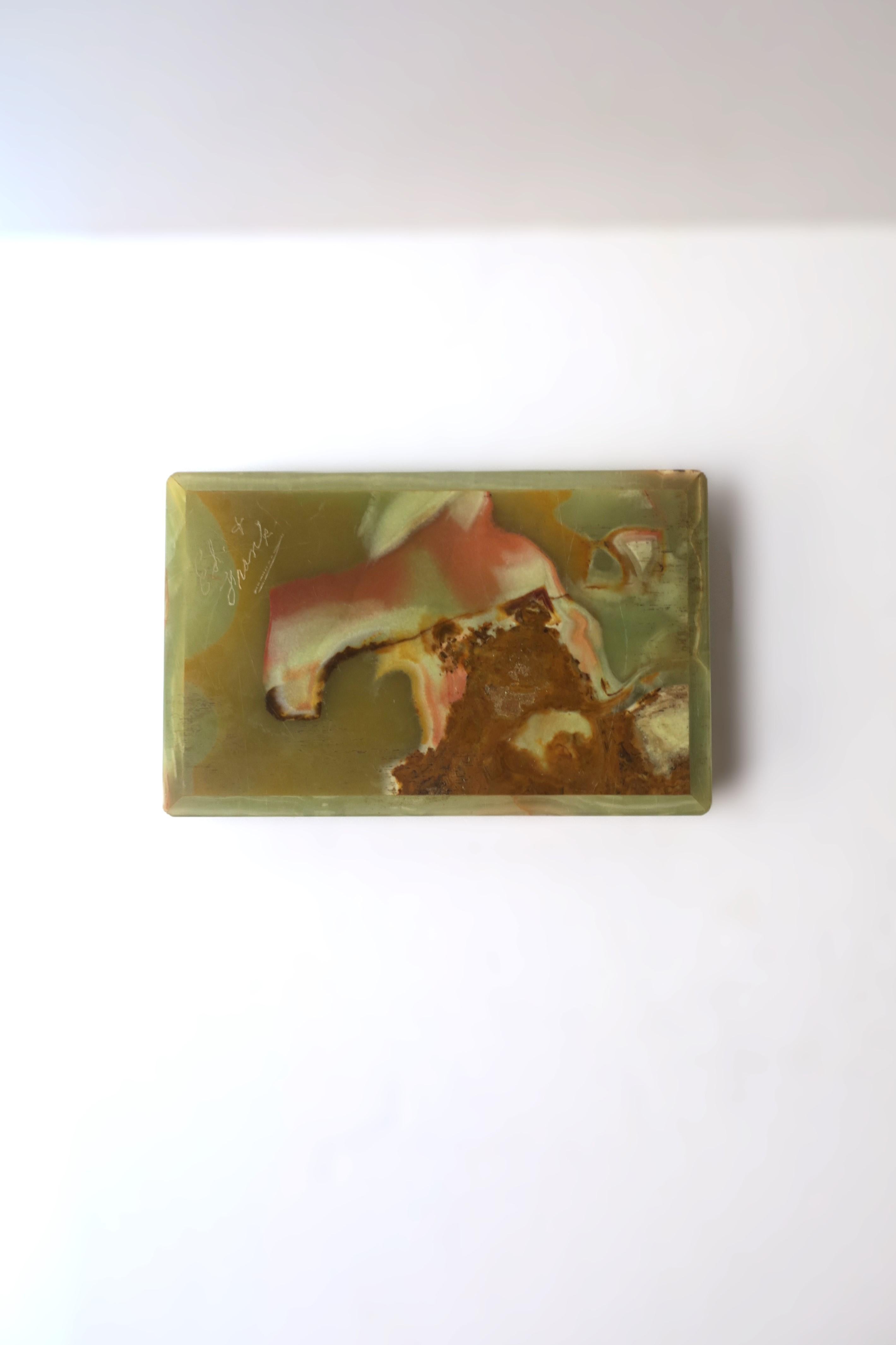 Italian Onyx Marble Box 7