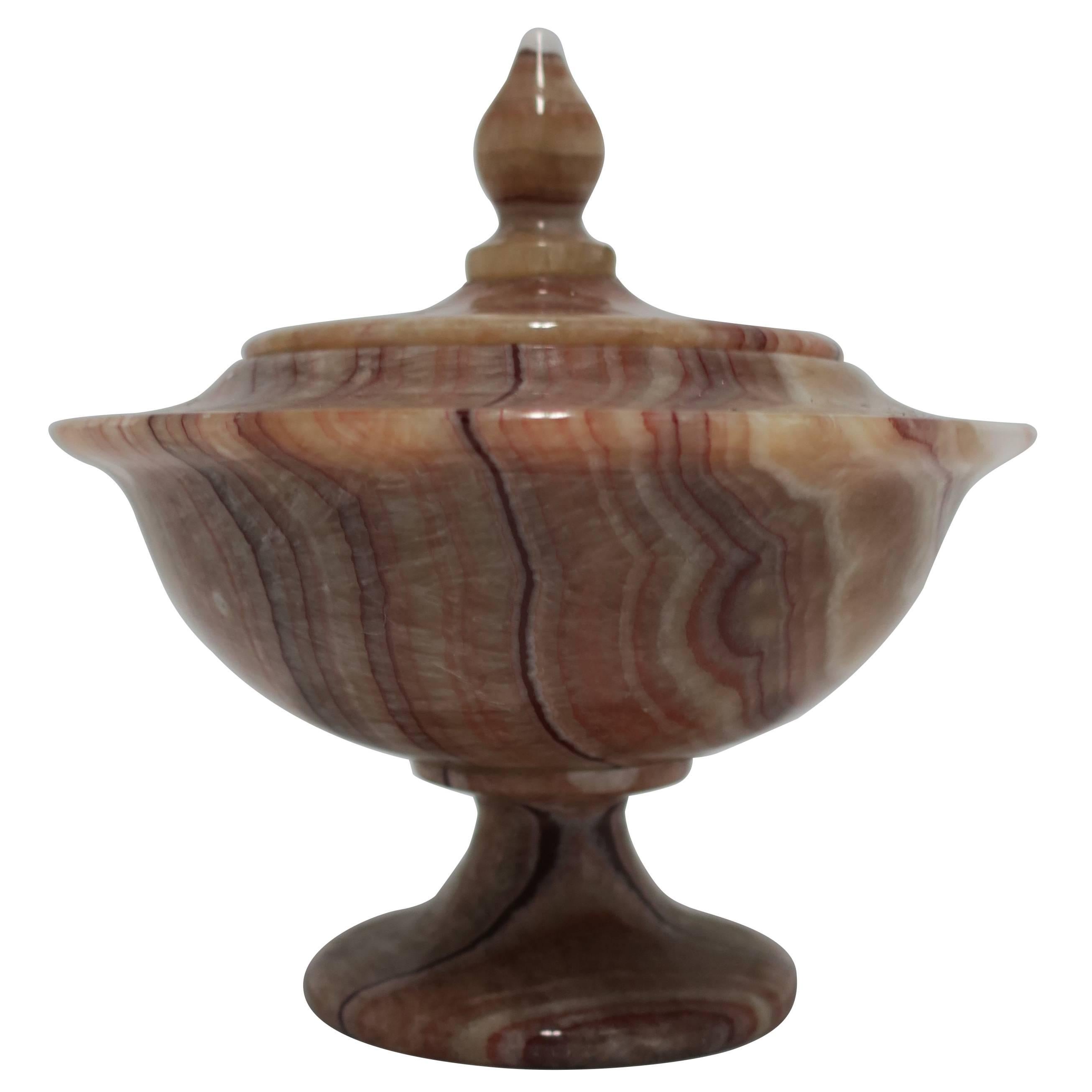 Onyx Marble Urn Box For Sale