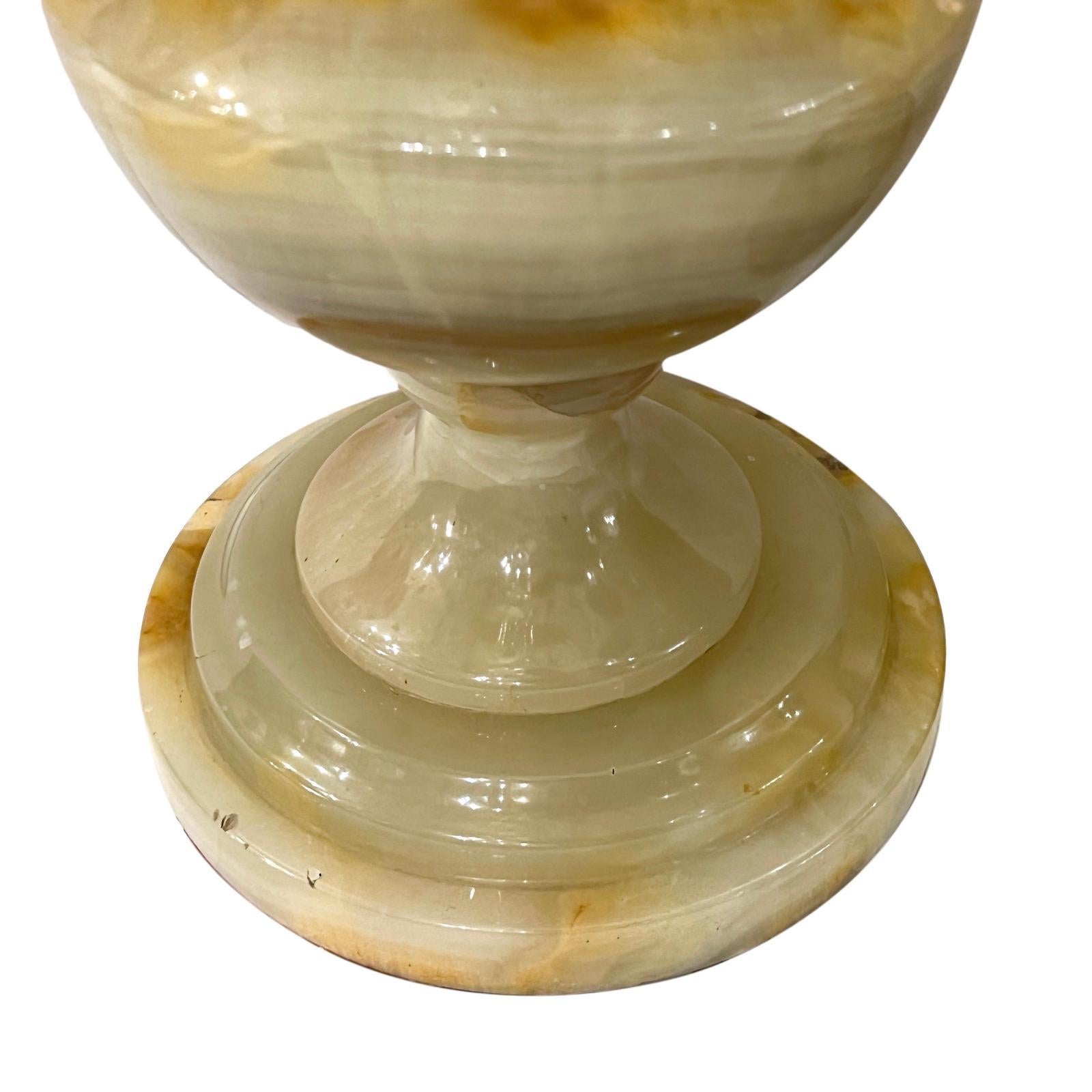 Mid-20th Century Italian Onyx Table Lamps For Sale