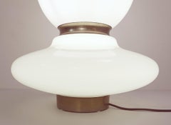 Italian Opaline Glass Table Lamp, 1960s