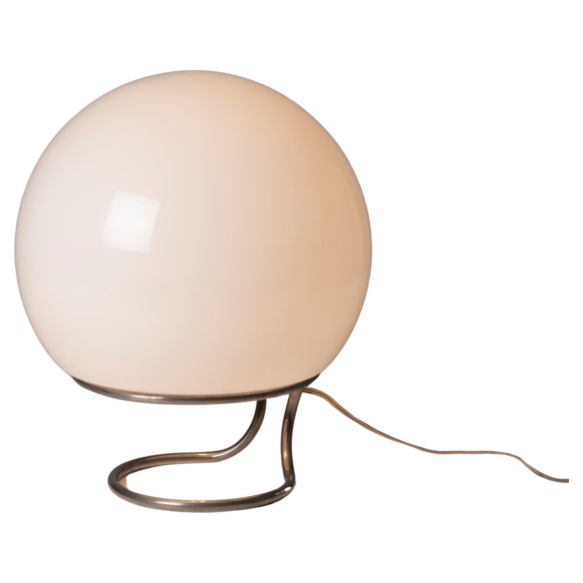 Italian Opaline Table Lamp, 1960s For Sale