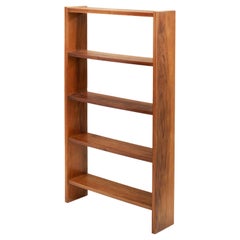 Italian Open Bookcase with Wood Veneer, Italy 1970s