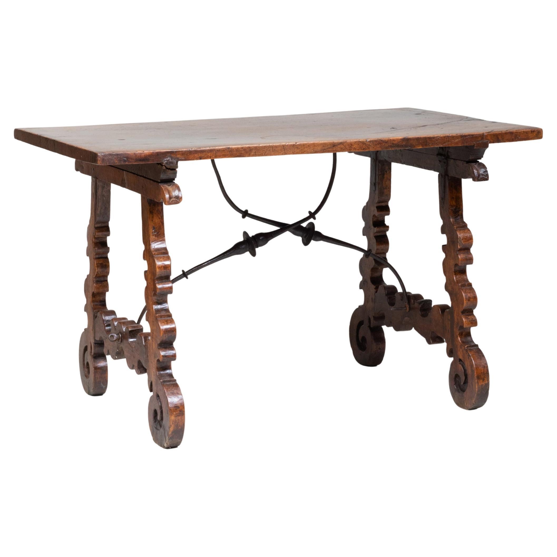 Italian or Spanish Walnut Trestle Table