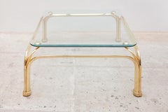 Italian Organic Brass Coffee-Table with Abstract Swan Neck