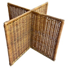 Table à manger en rotin moderne, organique et côtière italienne