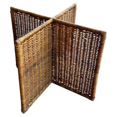 Table à manger en rotin moderne, organique et côtière italienne