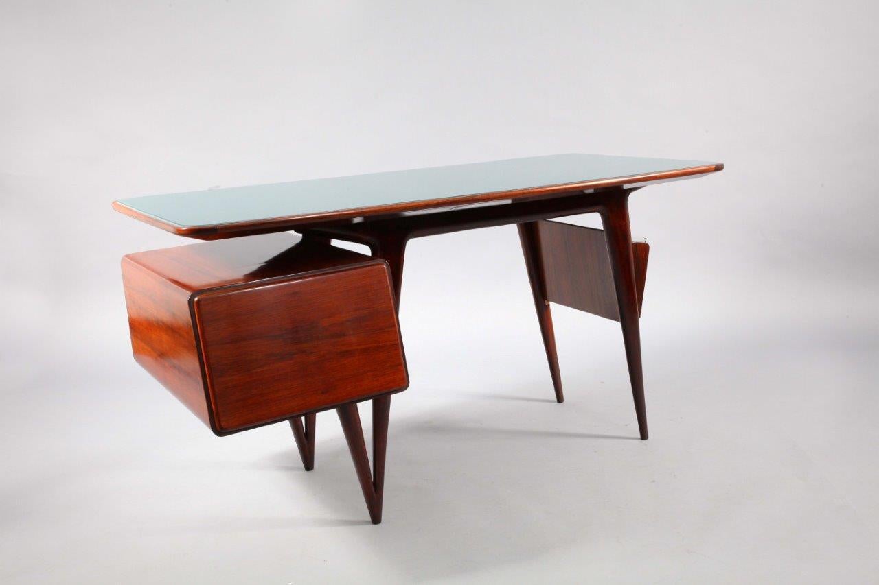 Italian Organic Shape Desk by Vittorio Dassi-Milano, 1950 In Good Condition In Vienna, Vienna