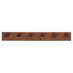 Italian Organic Shaped and Handcrafted Wooden Coat Rack, 1950s