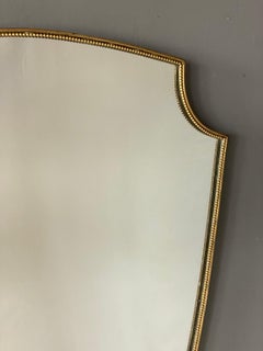 Italian, Organic Wall Mirror, Brass, Mirror Glass, Italy, 1940s