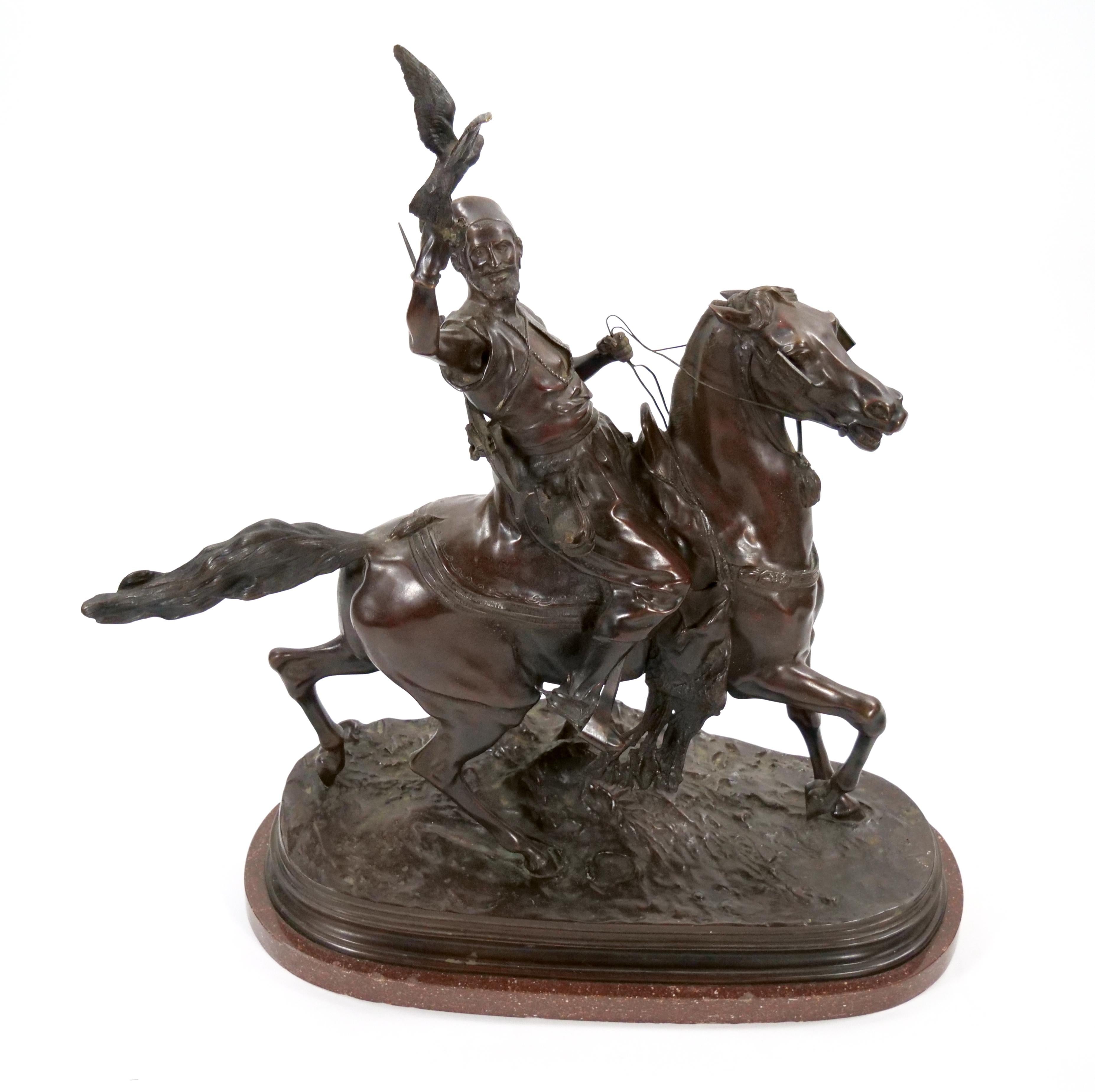 Neoclassical Italian Orientalist Bronze Sculpture 