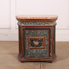 Armoire d'apothicaire italienne d'origine, peinte