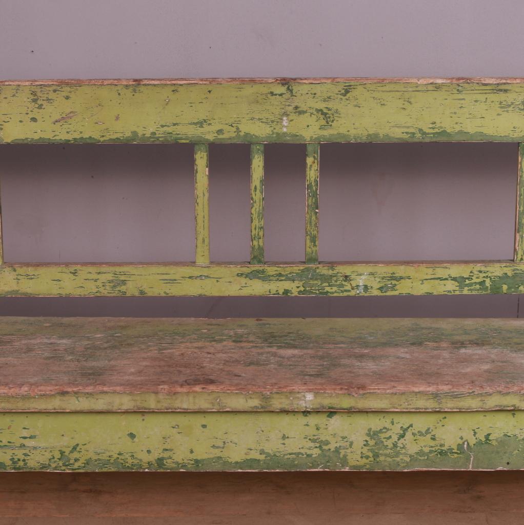 Italian Original Painted Bench In Good Condition In Leamington Spa, Warwickshire