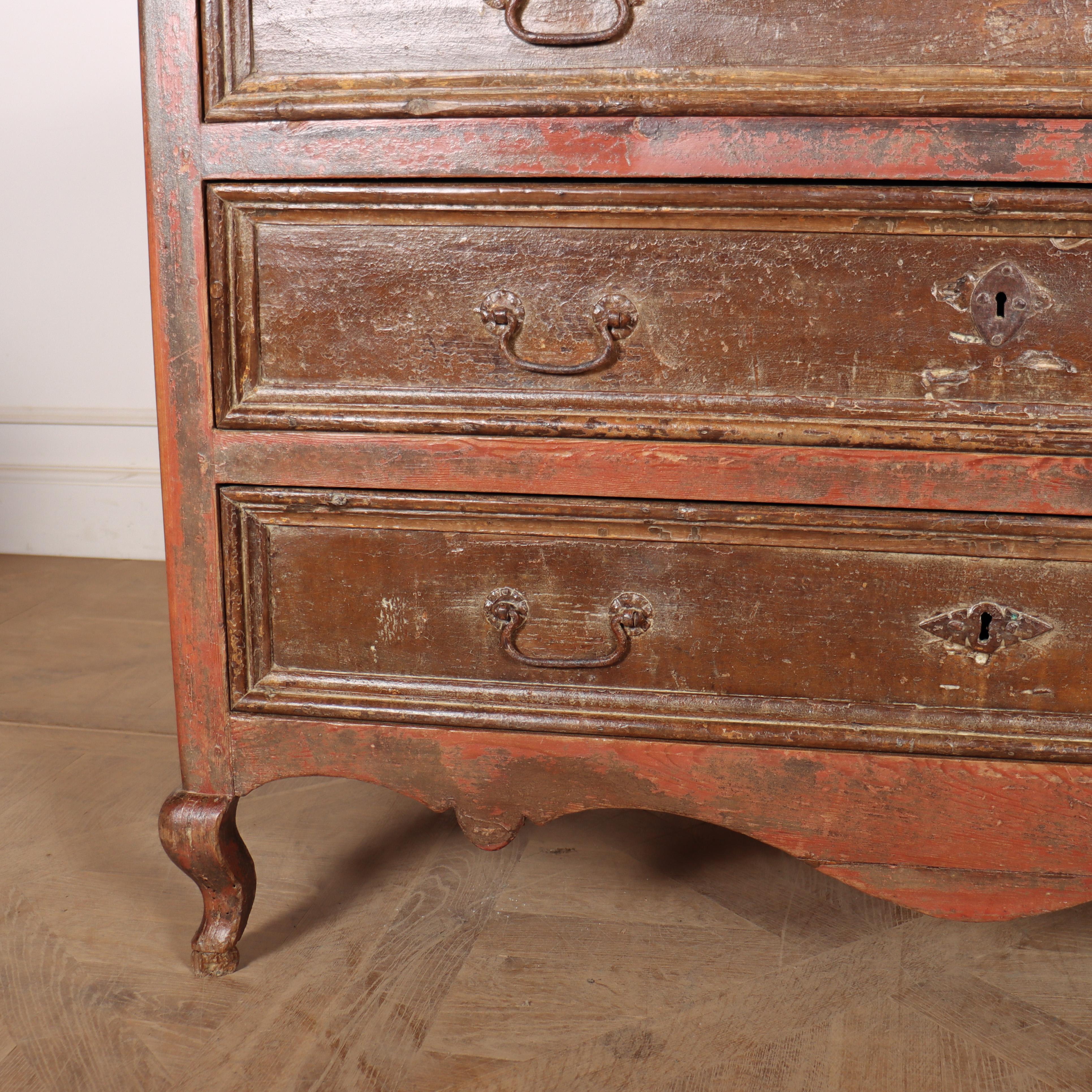 18th Century and Earlier Italian Original Painted Commode For Sale