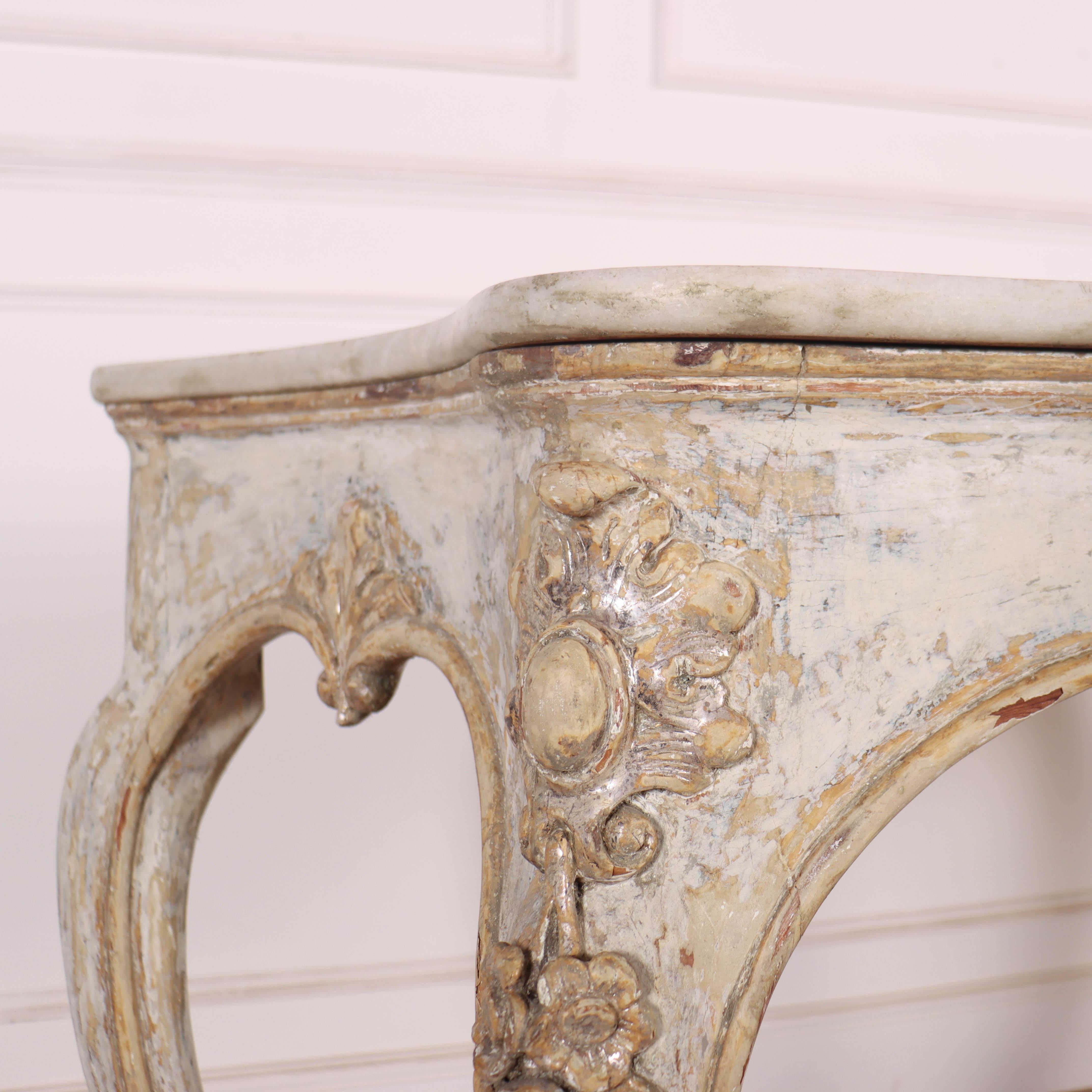 Italian Original Painted Console Table For Sale 4