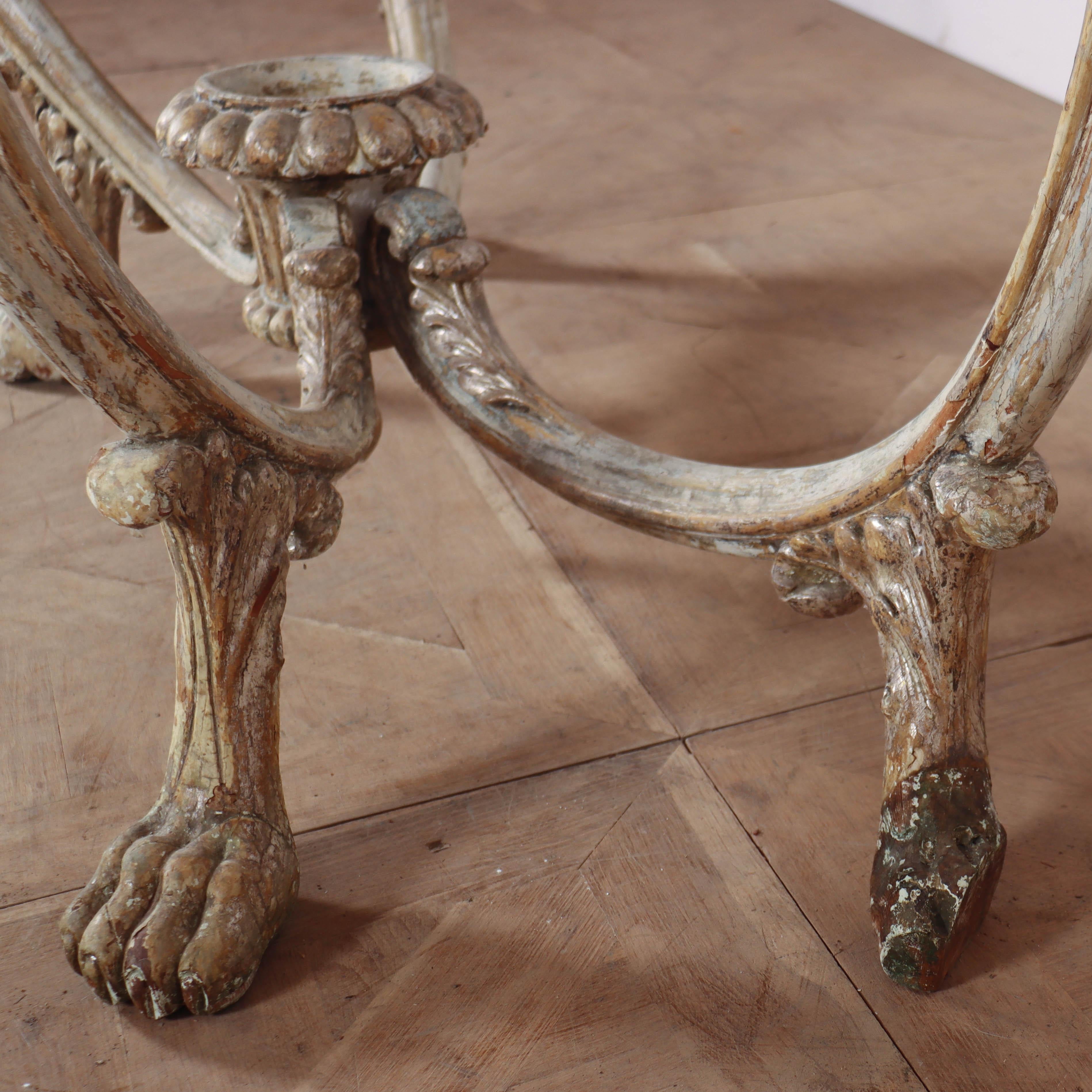 Italian Original Painted Console Table For Sale 9