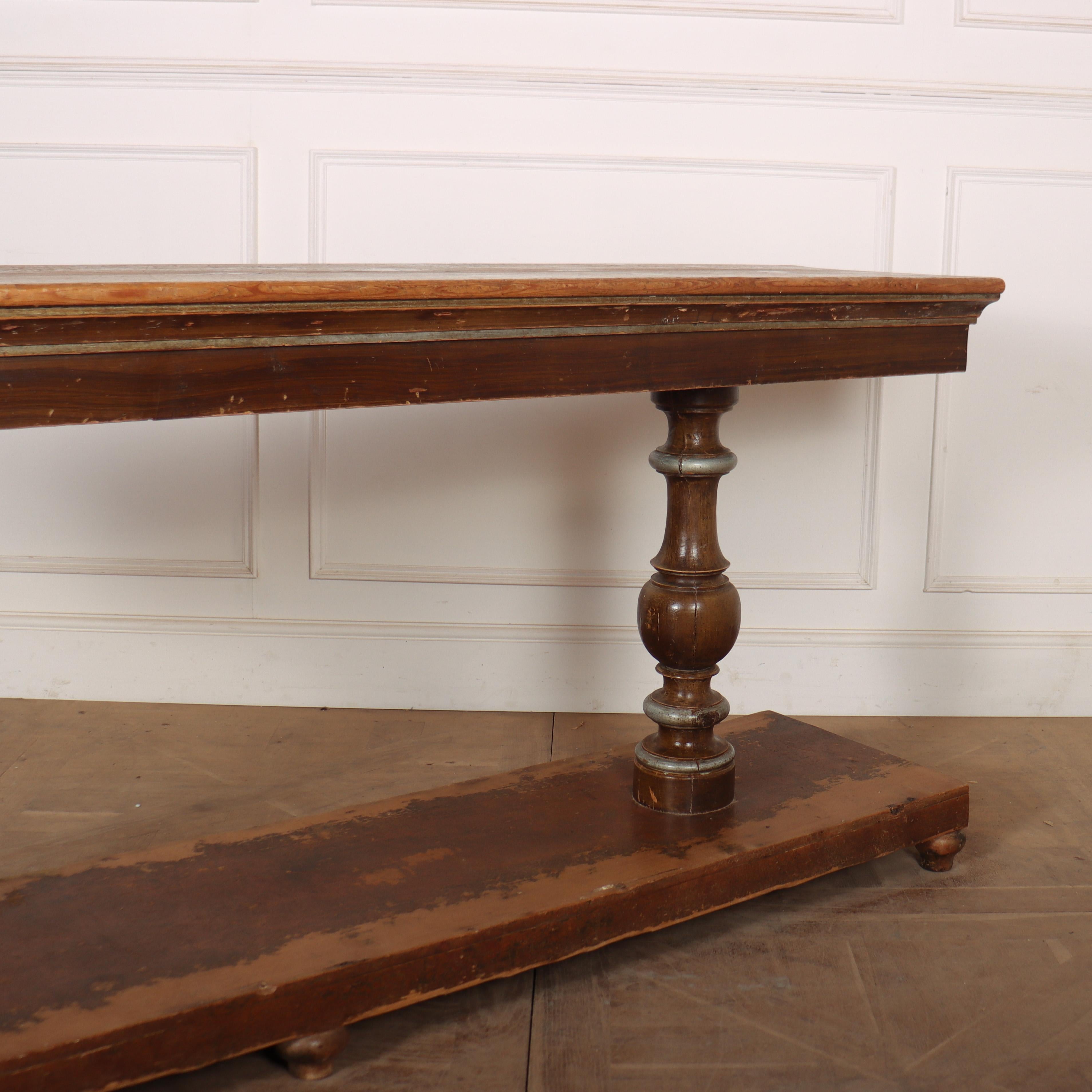 Italian Original Painted Console Table In Good Condition For Sale In Leamington Spa, Warwickshire
