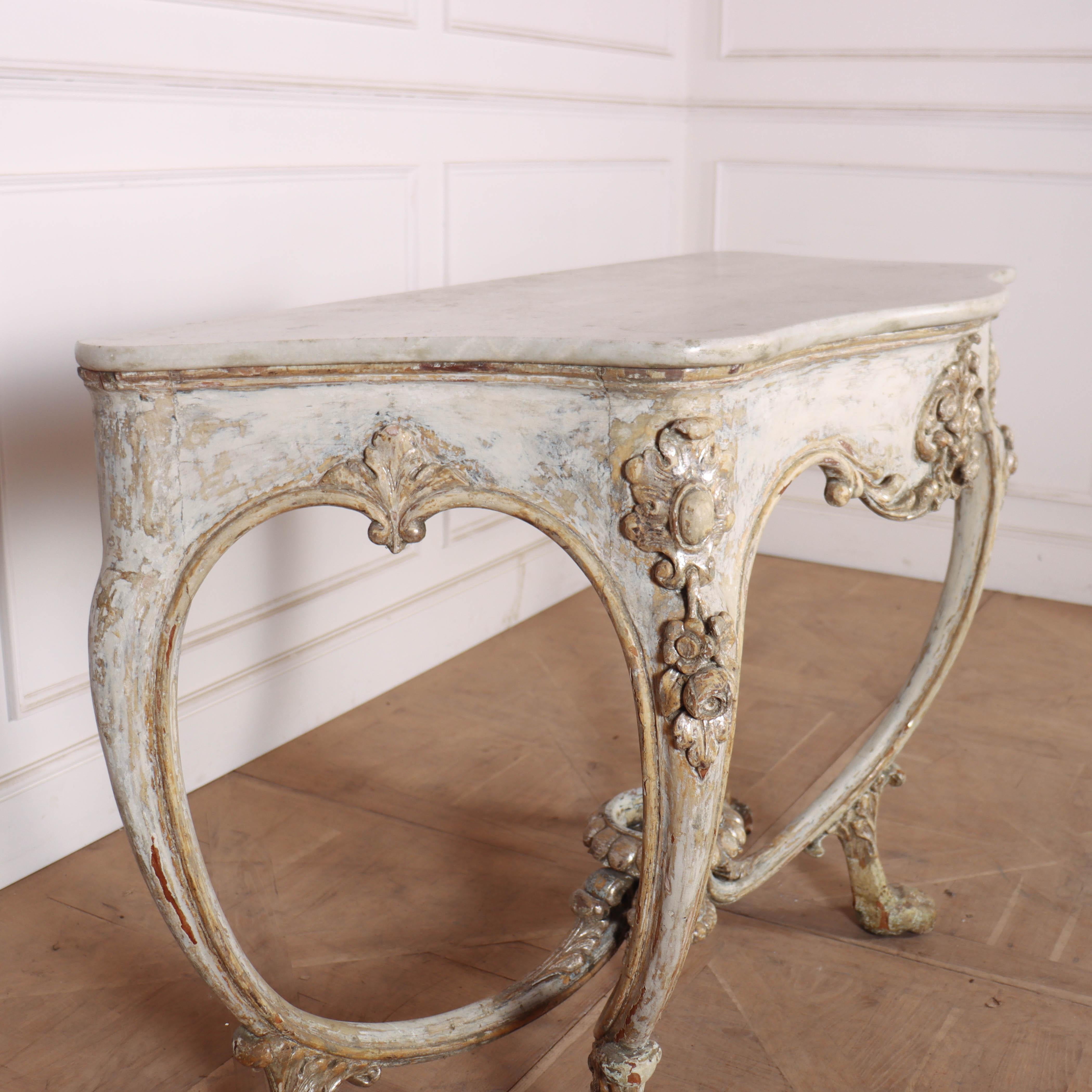 Italian Original Painted Console Table In Good Condition For Sale In Leamington Spa, Warwickshire