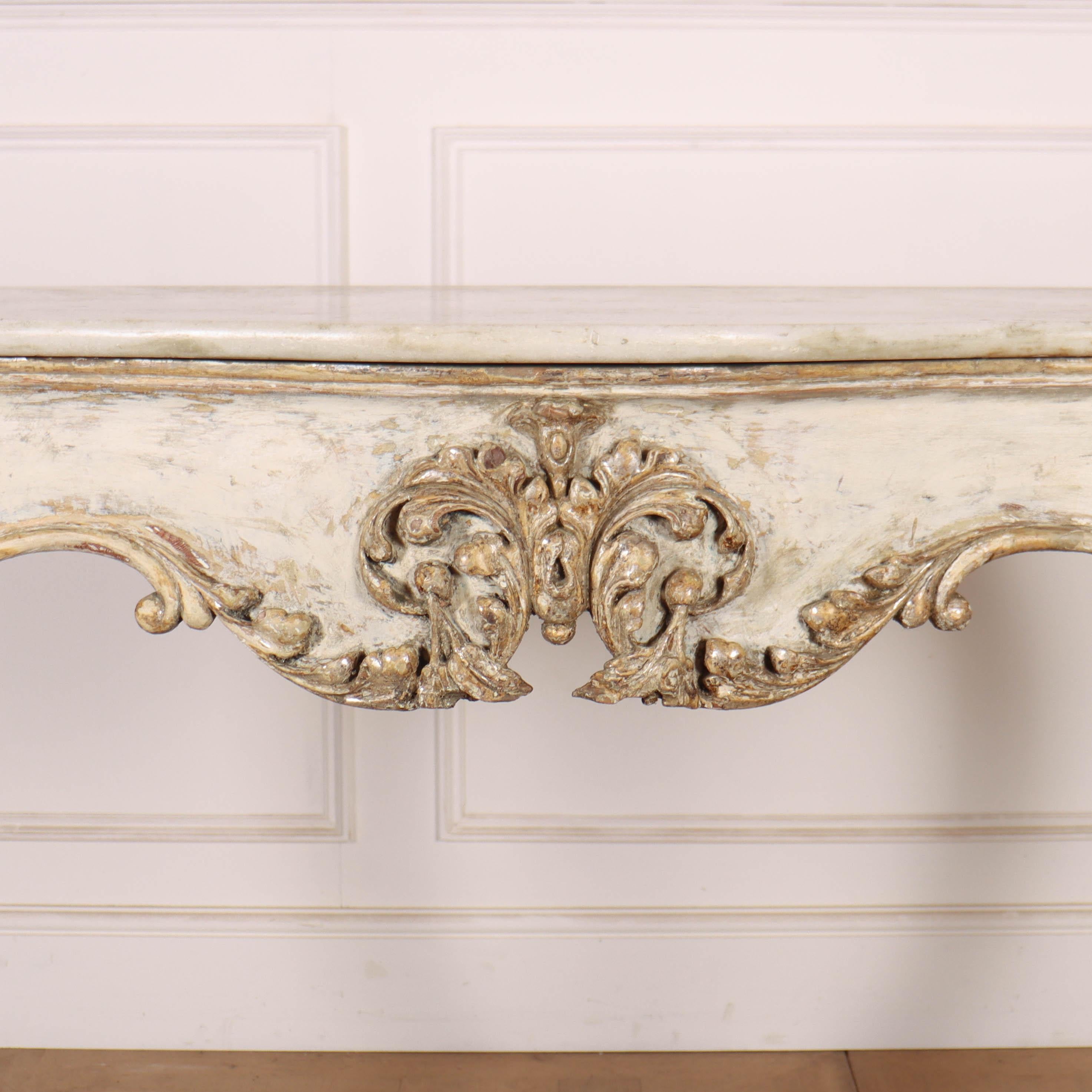 19th Century Italian Original Painted Console Table For Sale