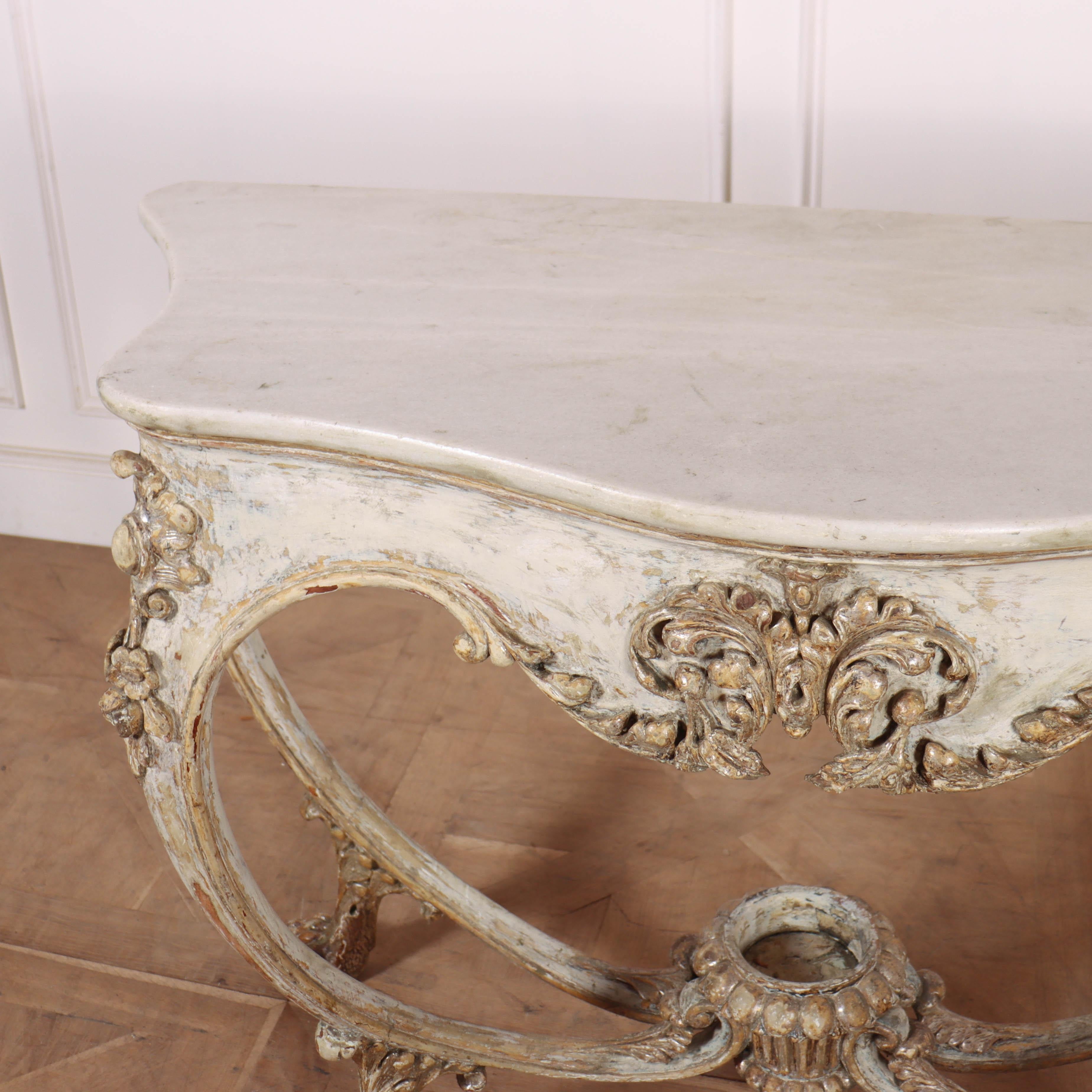 Italian Original Painted Console Table For Sale 2