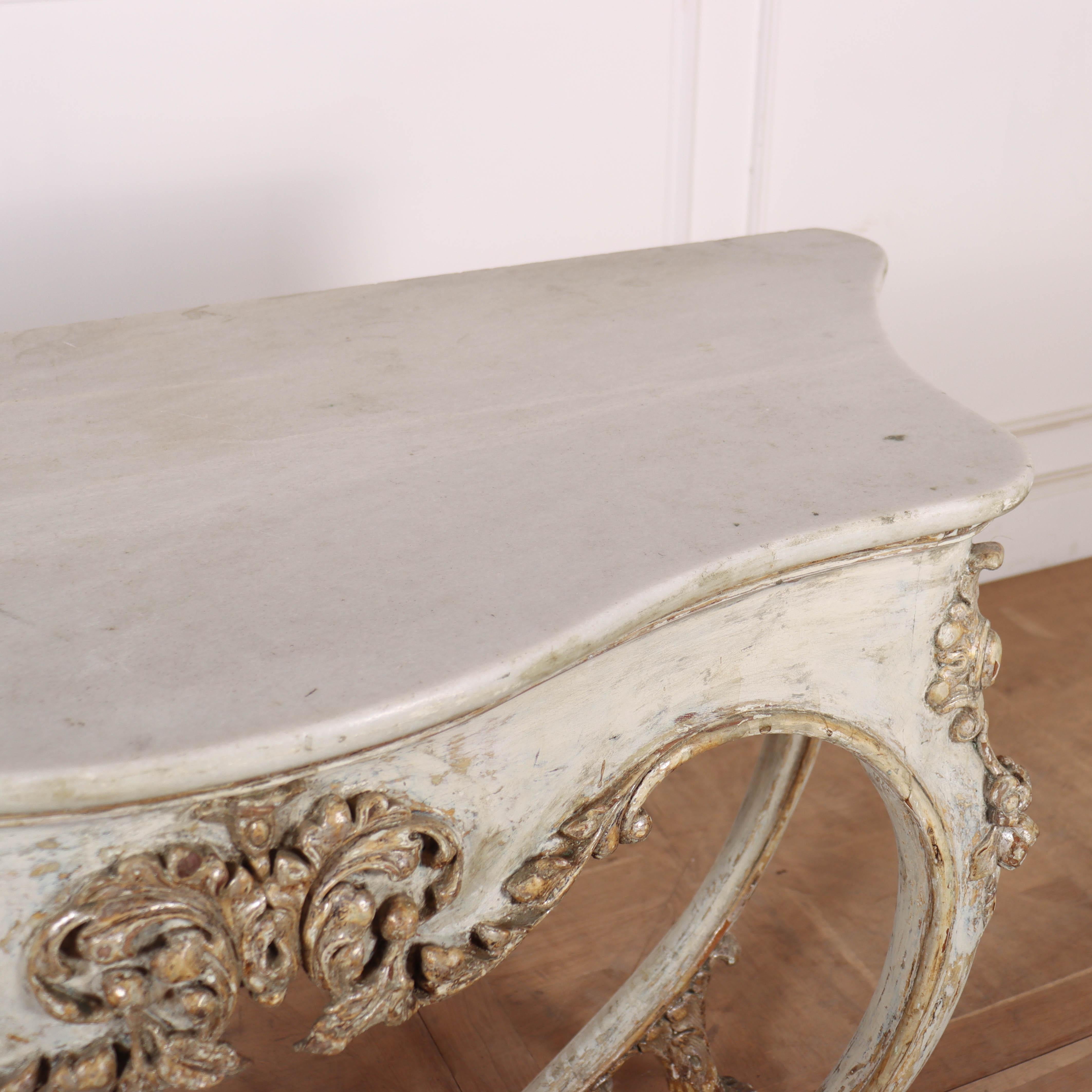 Italian Original Painted Console Table For Sale 3