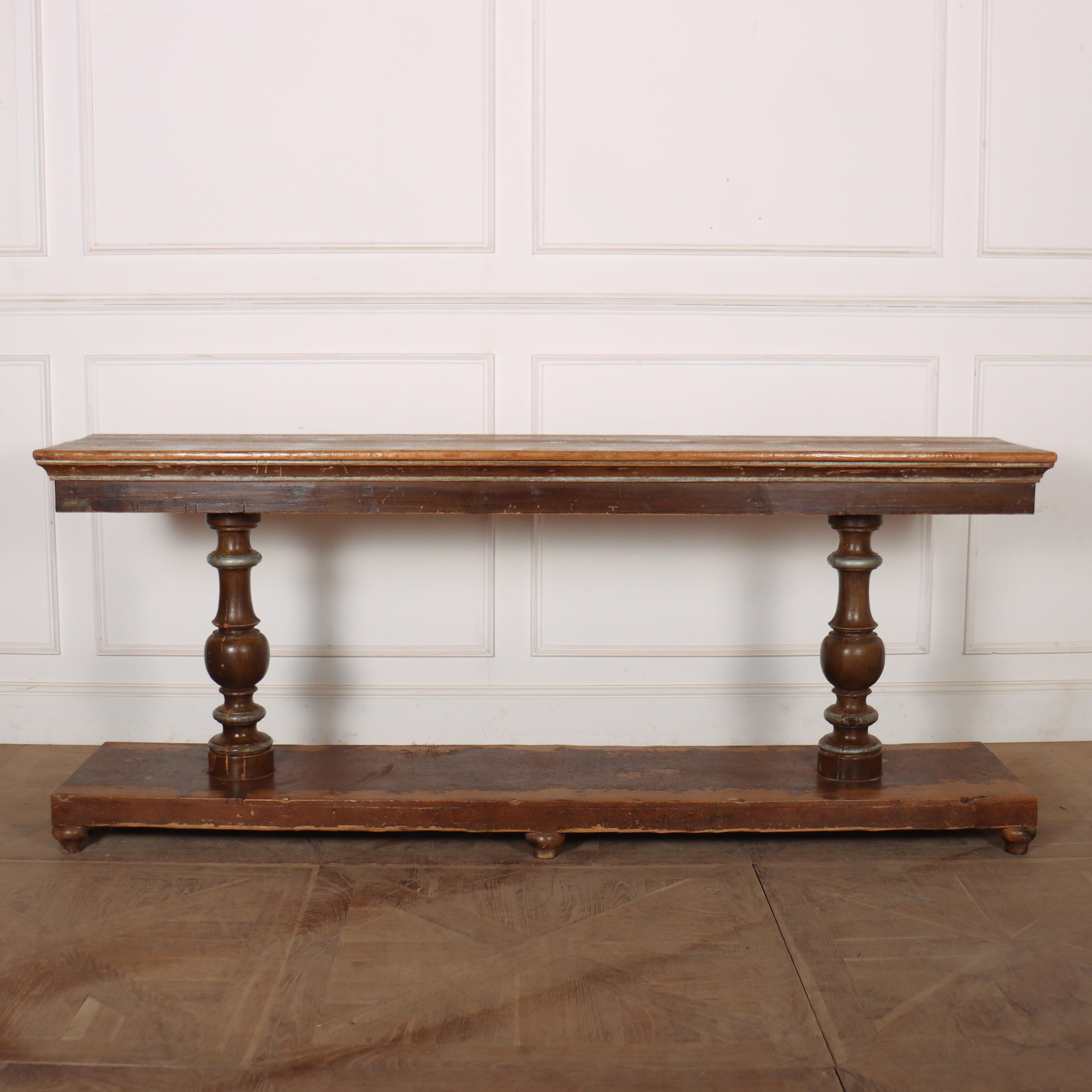 Italian Original Painted Console Table For Sale 4