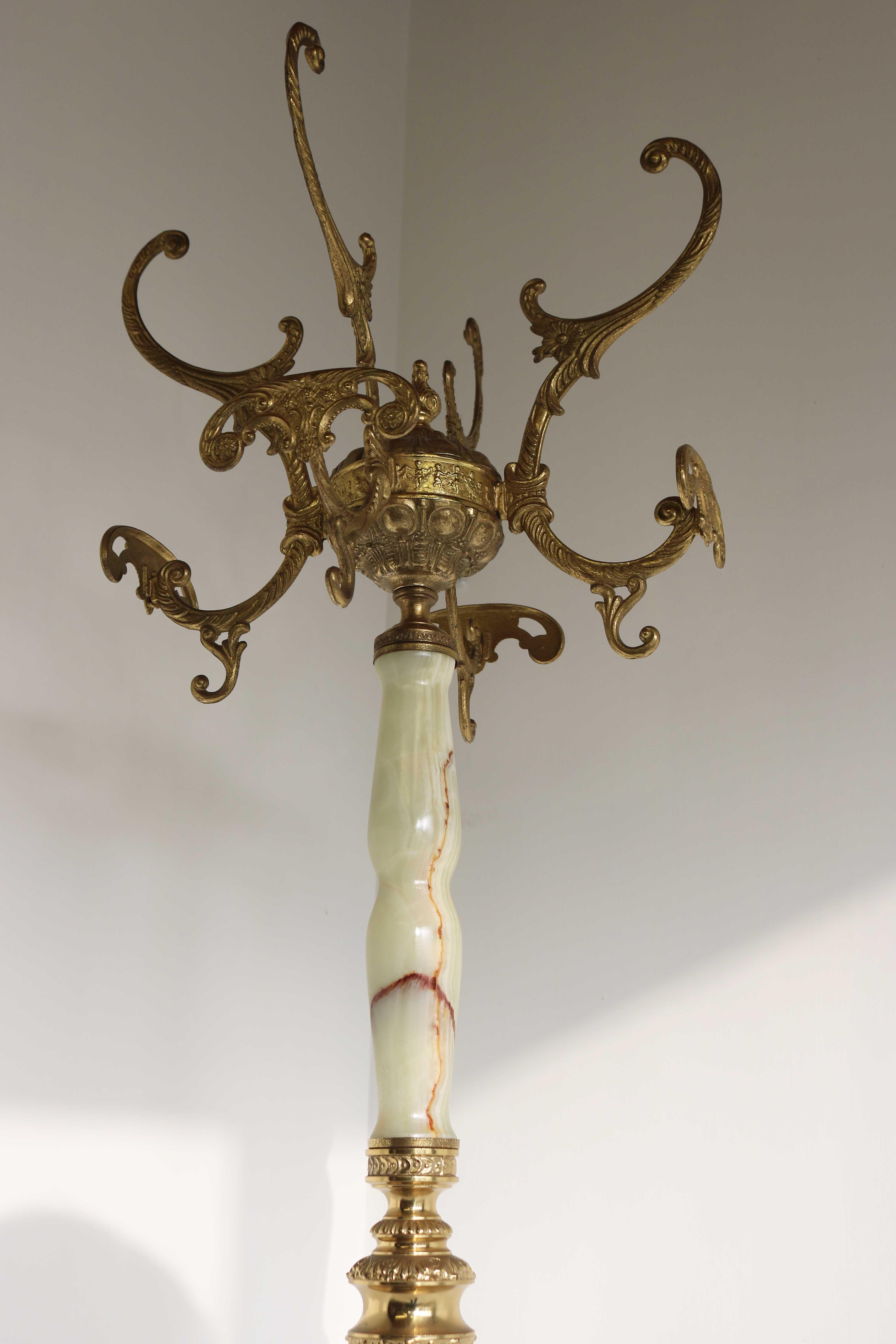 antique brass coat rack