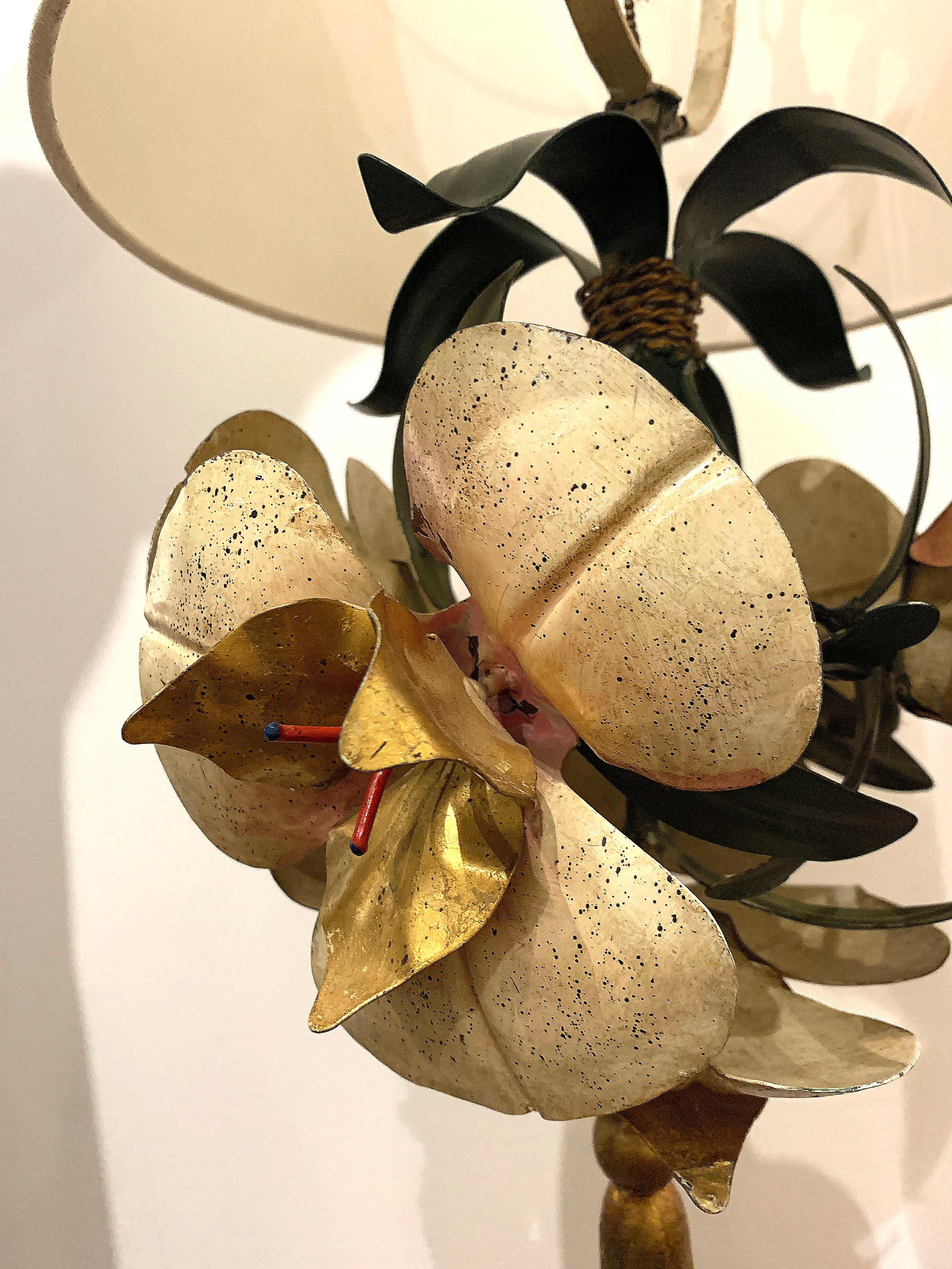 Italian Ornate Pendant Floral Lamp 5
