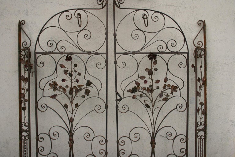 Iron Italian Ornate Garden Gates, 19th C