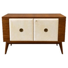 Credenza italiana in pergamena e legno di Osvaldo Borsani per ABV, Italia, 1939
