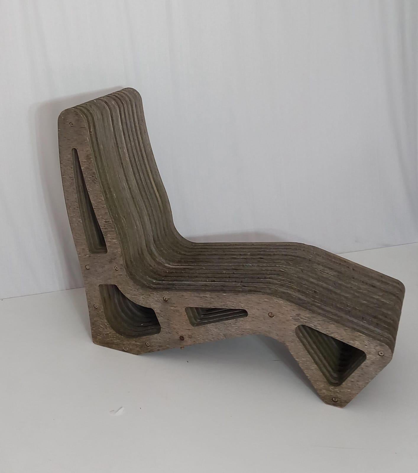 Italian Outdoor Chaise Lounge, 80s In condizioni buone in vendita a Medesano, Parma