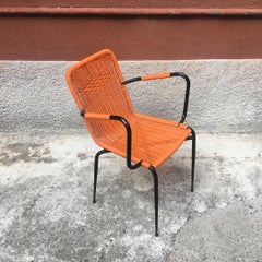 Italian Outdoor Orange Scooby Chairs, 1960s